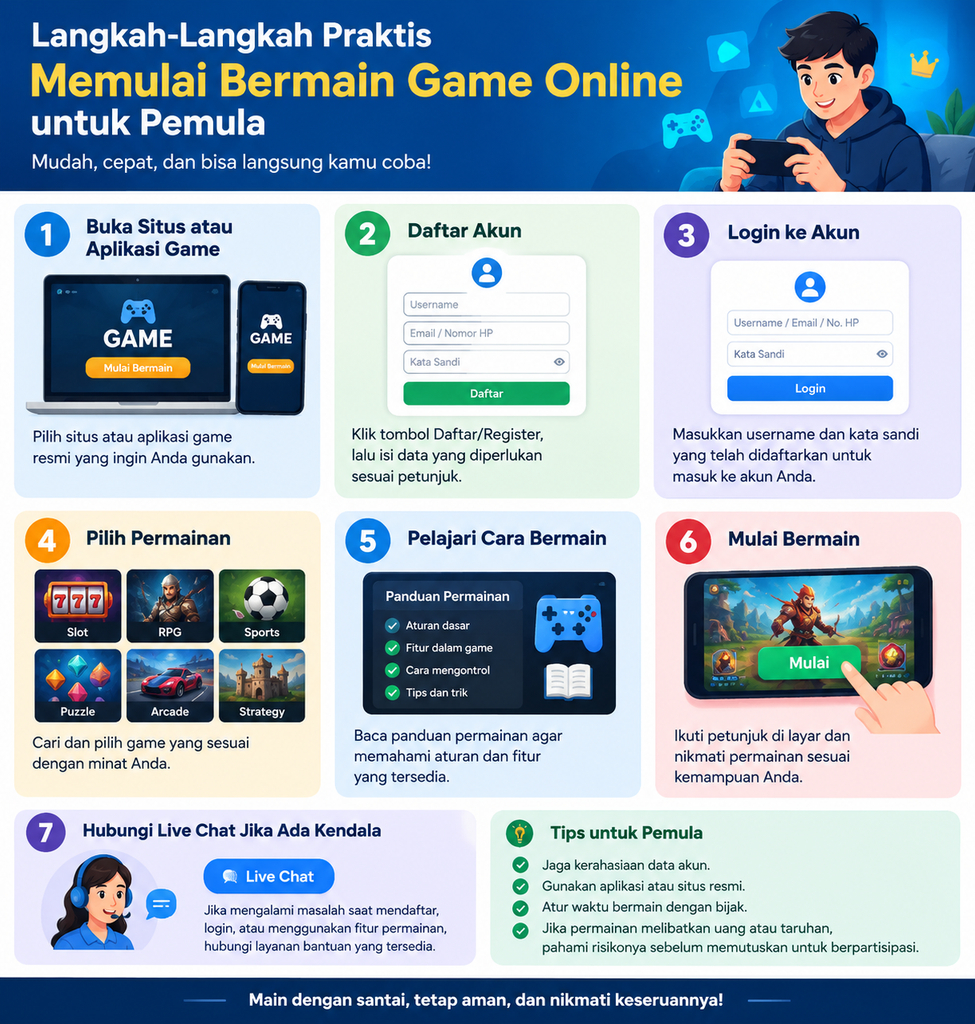 Bagaimana Cara Memulai Bermain Game Online untuk Pemula
